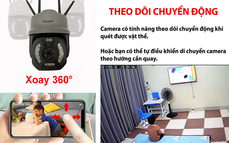 Camera wifi ngoài trời Yoosee YS15 - Hàng chính hãng