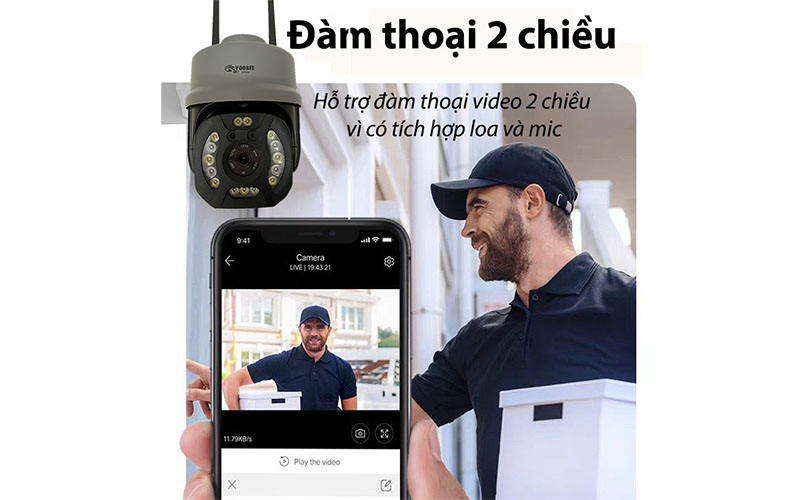 Camera wifi ngoài trời Yoosee YS15 - Hàng chính hãng