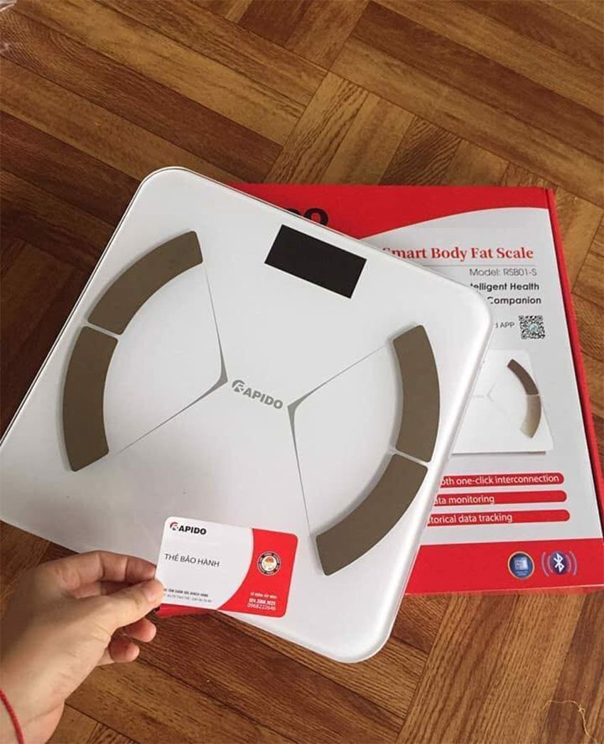 Cân sức khỏe phân tích chỉ số cơ thể Rapido RSB01-S - Hàng chính hãng