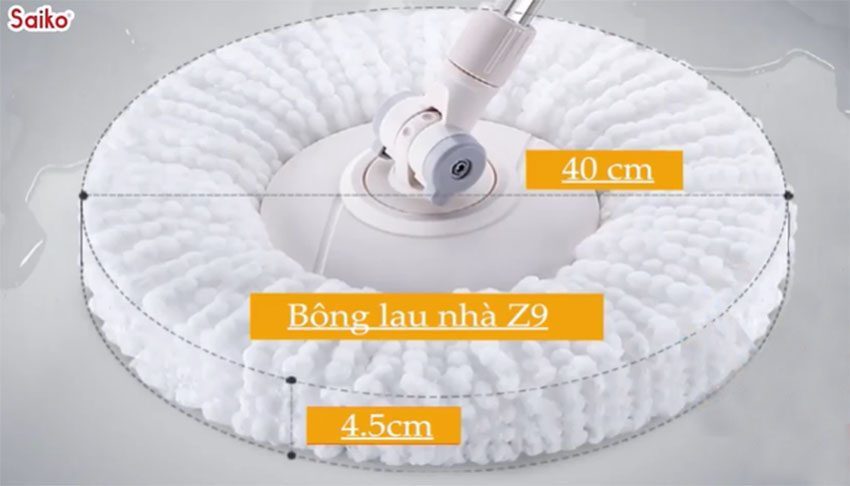Cây lau nhà thông minh Saiko MOP-Z9 - Hàng chính hãng
