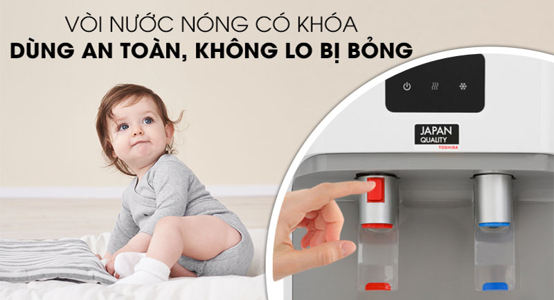 Cây nước nóng lạnh Toshiba RWF-W1664RTV(K) - Hàng chính hãng