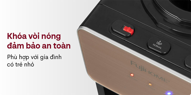 Cây nước nóng lạnh Fujihome WD675C-W/Y/B - Hàng chính hãng