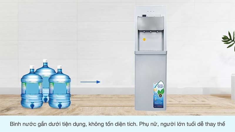 Cây nước nóng lạnh hút bình Hòa Phát HWP-B1CJ - Hàng chính hãng