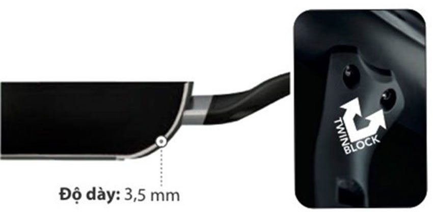 Chảo Moneta Frypan Nova 24cm - Hàng chính hãng
