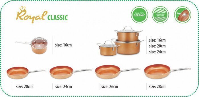Chảo chống dính Elmich Royal Classic EL-1187E - 20cm - Hàng chính hãng