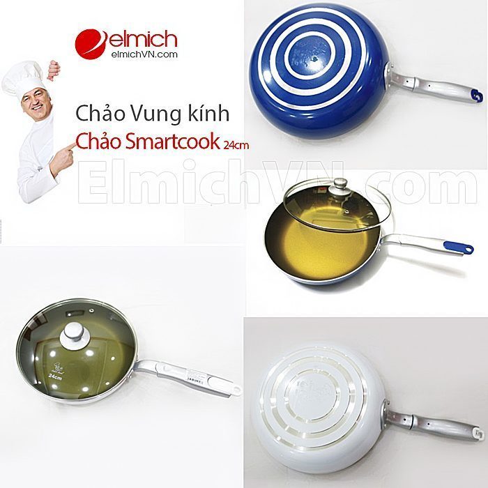 Chảo chống dính Elmich Smartcook ST26 - 26cm - Hàng chính hãng
