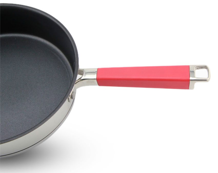 Chảo chống dính inox 304 Red Velvet 26cm Elmich EL3251 - Hàng chính hãng