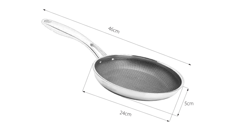 Chảo chống dính inox Kaff KF-245IOHC - Hàng chính hãng
