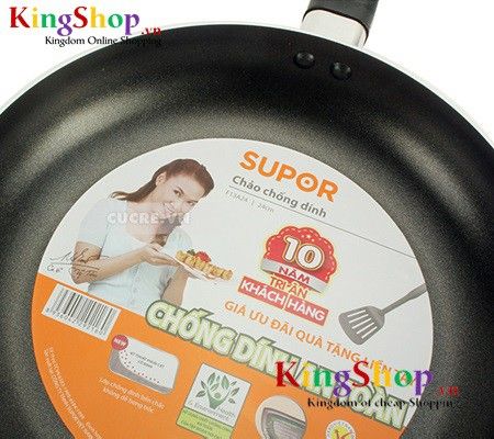 Chảo chống dính Supor F13A24 24cm - Thương hiệu Pháp - Hàng chính hãng
