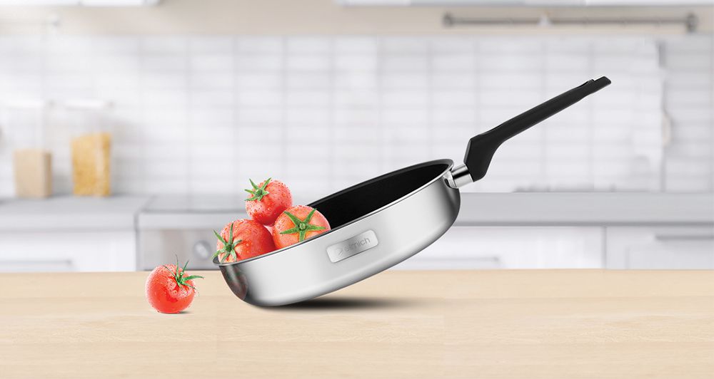 Chảo Inox 2 lớp cao cấp đáy liền Trimax XP EL-3756 size 20cm - Hàng chính hãng