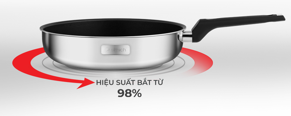 Chảo Inox 2 lớp cao cấp đáy liền Trimax XP EL-3758 size 26cm - Hàng chính hãng