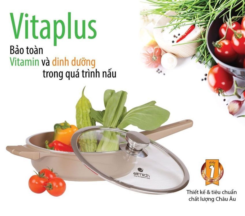 Chảo nhôm chống dính Perla 28cm Elmich EL-0353 - Hàng chính hãng