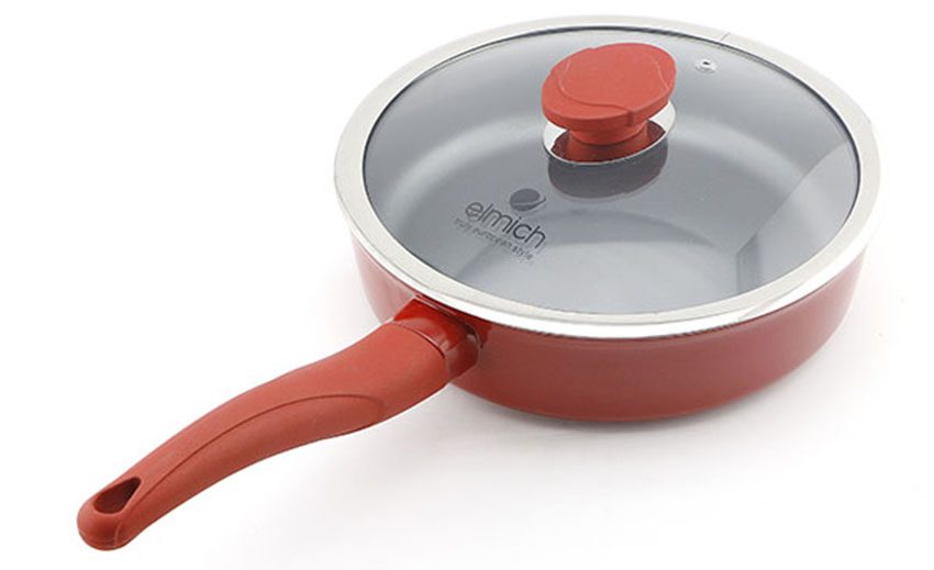 Chảo nhôm chống dính Vitaplus Fiore 28cm Elmich EL0354 - Hàng chính hãng