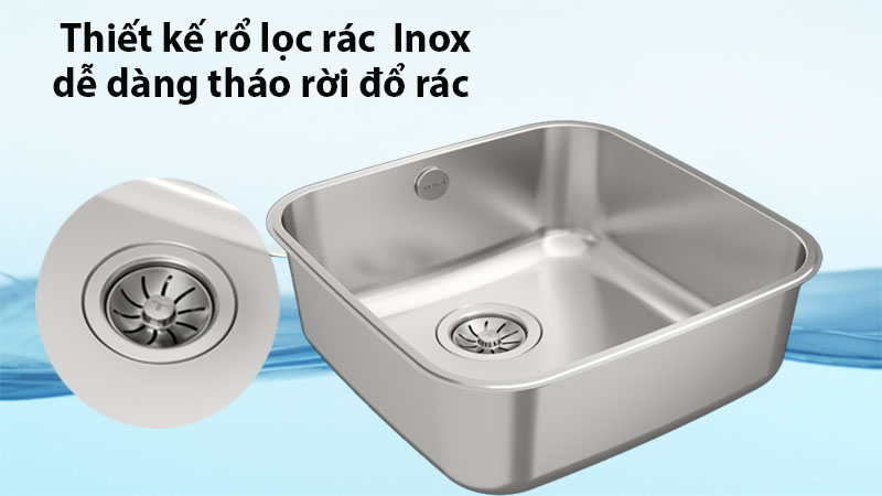 Chậu rửa inox Teka BE 40.40 - Hàng chính hãng