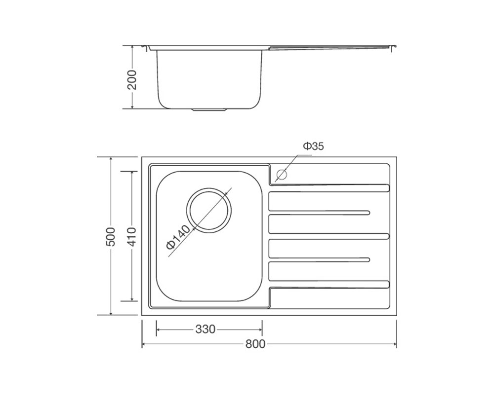 Chậu rửa bát Malloca MS-1017 - Hàng chính hãng