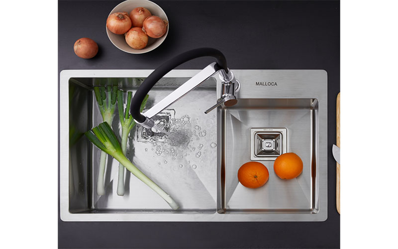 Chậu rửa chén 2 ngăn Malloca MS-620T - Hàng chính hãng