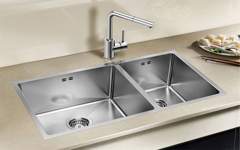 Chậu rửa chén inox Hafele Blanco Quatrus R15 435/285.27.179 - Hàng chính hãng