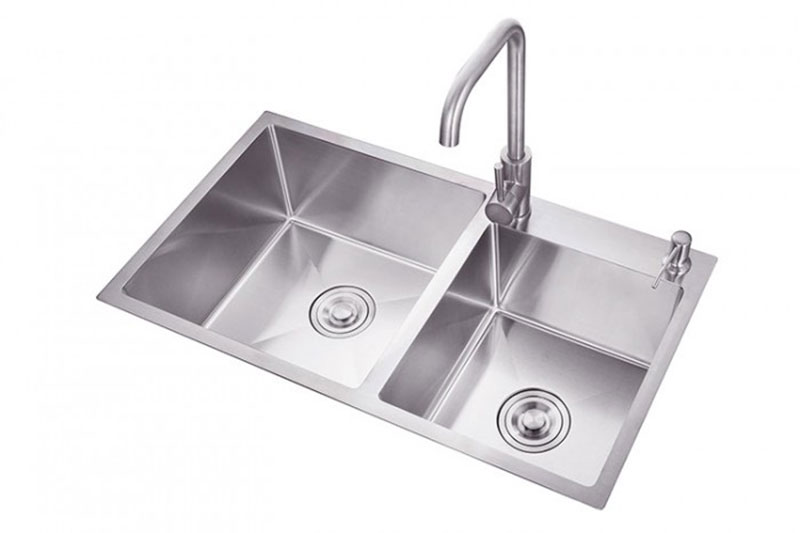 Chậu rửa inox Kaff KF-HM8245L - Hàng chính hãng