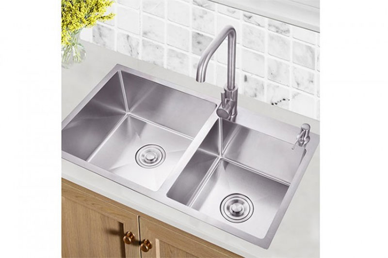 Chậu rửa inox Kaff KF-HM8245L - Hàng chính hãng