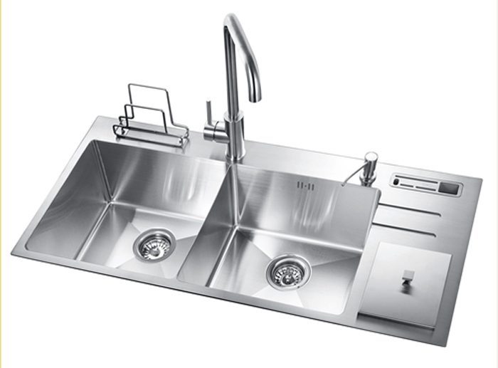 Chậu rửa Inox Sumika 10050B ( có thùng rác) - Hàng chính hãng