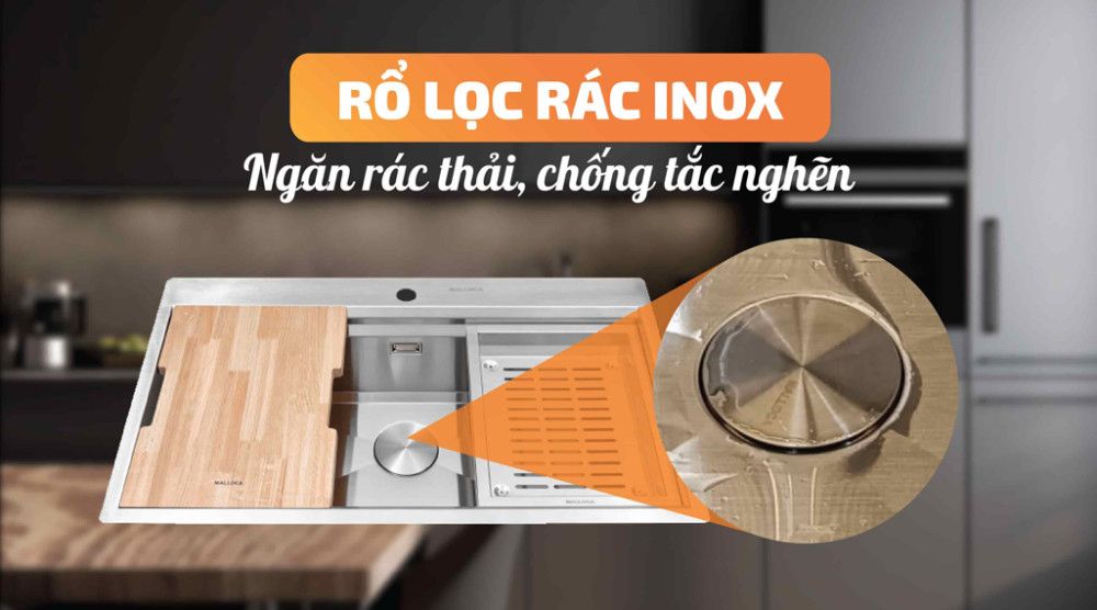 Chậu rửa chén Malloca MS 861 - Hàng chính hãng