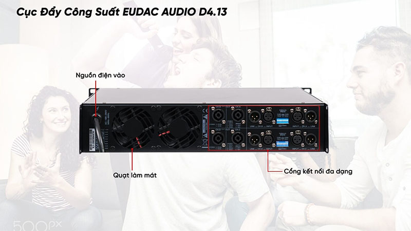 Cục đẩy công suất Eudac D4.13 - Hàng chính hãng