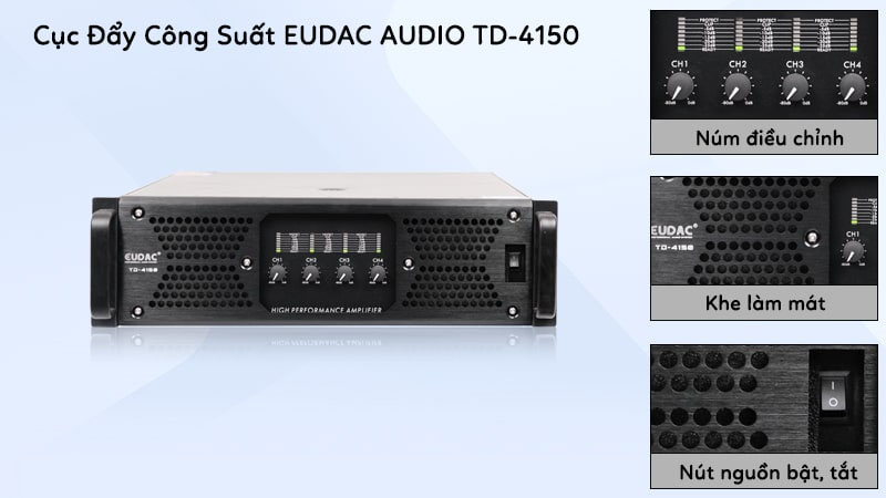 Cục đẩy công suất Eudac TD-4150 - Hàng chính hãng