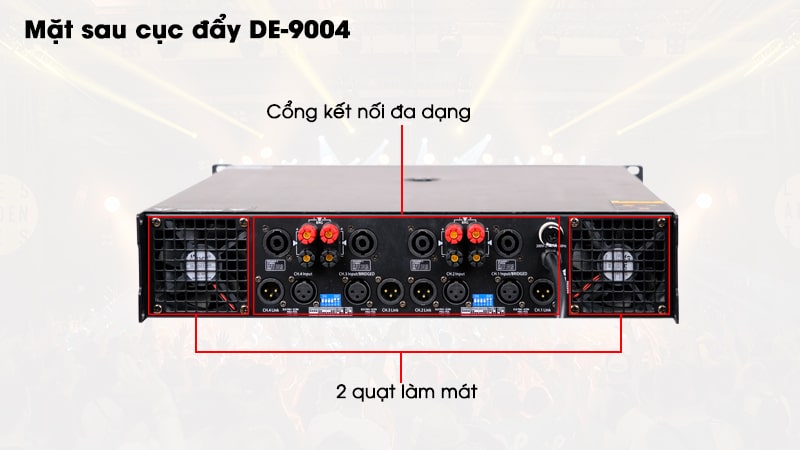 Cục đẩy công suất Eudac Audio DE-9004 - Hàng chính hãng