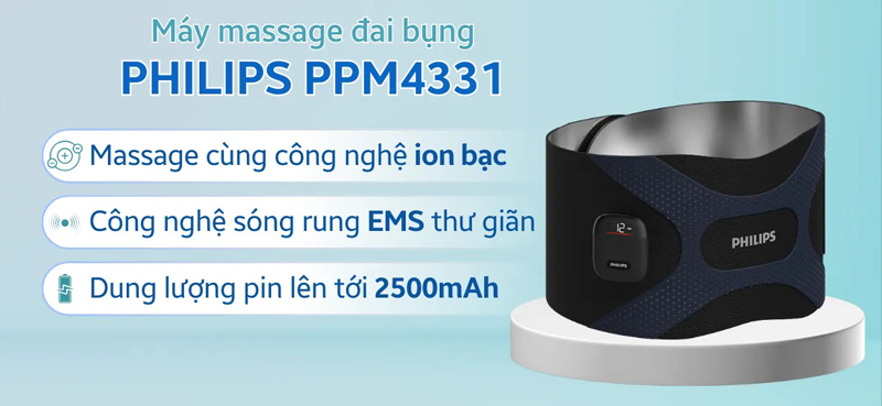 Máy massage lưng Philips PPM4331 - Hàng chính hãng