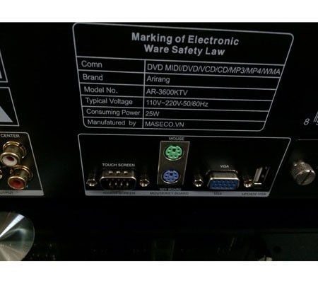 Đầu Karaoke kỹ thuật số Arirang AR-3600 KTV (Có ổ cứng) - Hàng chính hãng