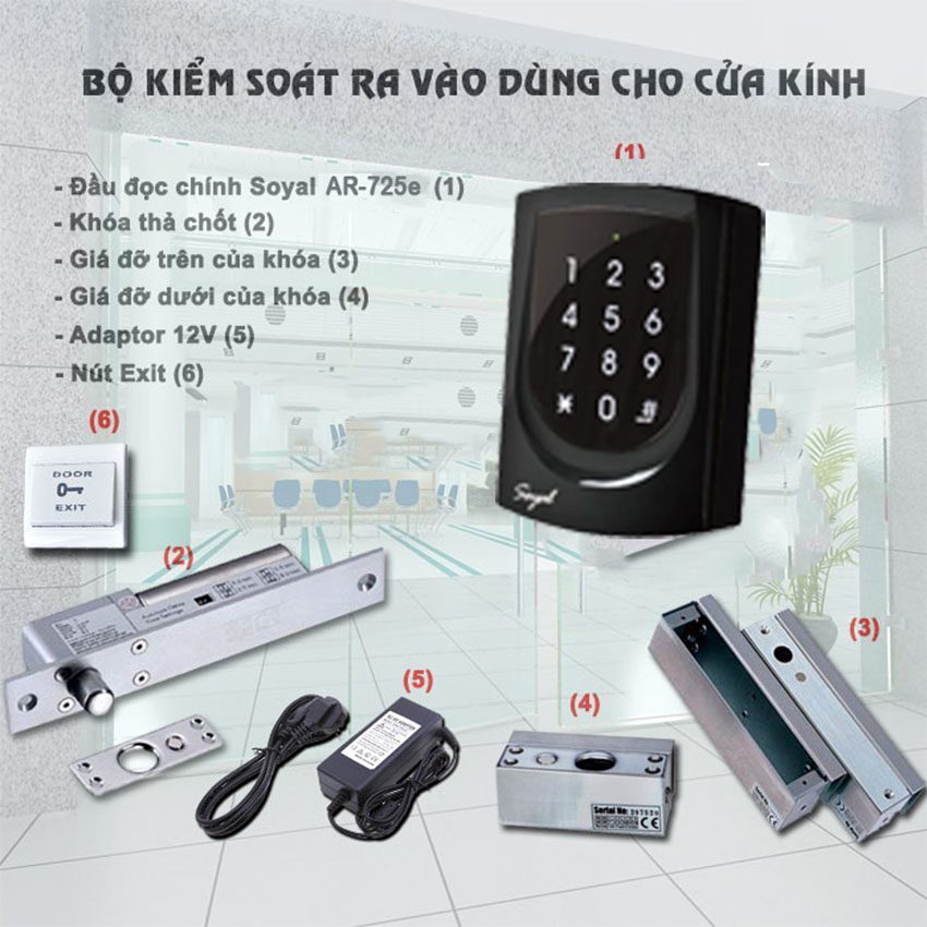Đầu đọc kiểm soát ra vào Soyal AR-725E - Hàng chính hãng