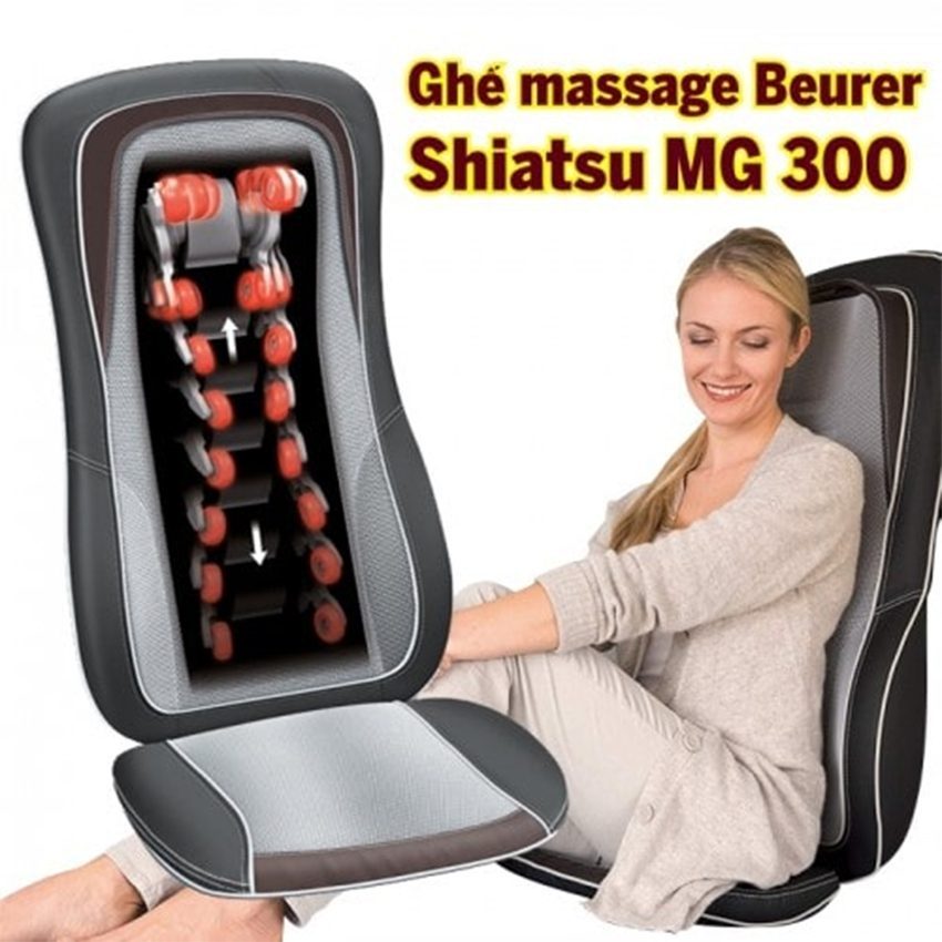 Đệm ghế ngồi massage Shiatsu Beurer MG300 - Hàng chính hãng