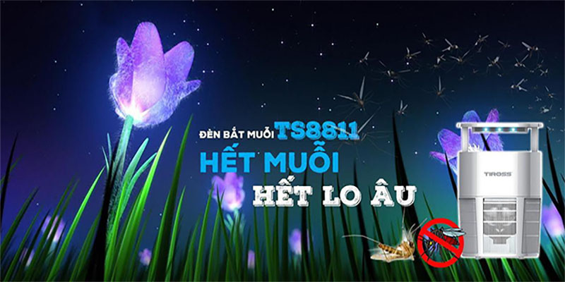 Đèn bắt muỗi Tiross TS8811 - Hàng chính hãng