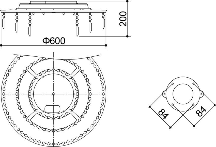 Đèn chùm Led Panasonic HH-LAZ300319 - Hàng chính hãng