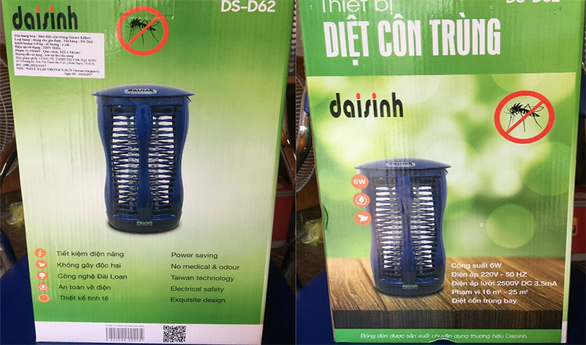 Đèn diệt côn trùng Đại Sinh DS-D62 - Hàng chính hãng