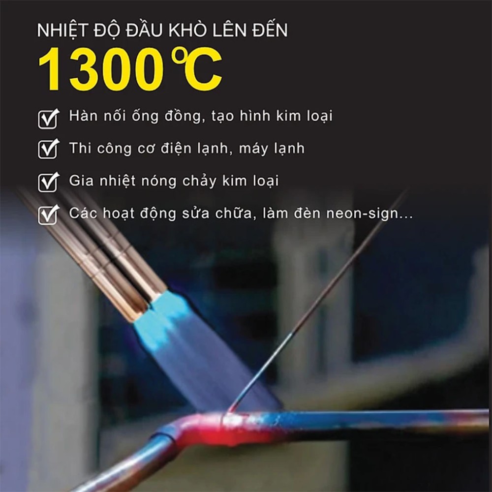 Đèn khò gas NaMilux TS2513TW - Hàng chính hãng