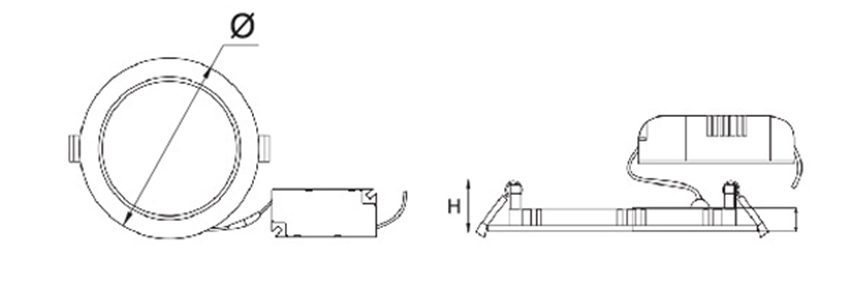 Đèn Led Downlight Panasonic NSD12C - Hàng chính hãng