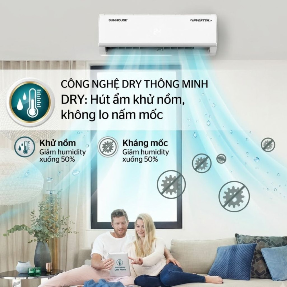 Điều hòa không khí Inverter 12000BTU Sunhose SHR-AW12IC610 - Hàng chính hãng