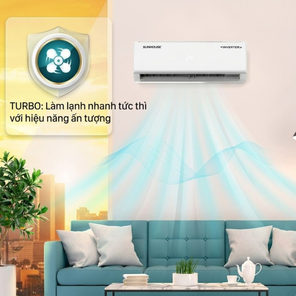 Điều hòa 1 chiều Sunhouse Inverter 2HP SHR-AW18IC610 - Hàng chính hãng