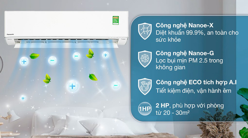 Điều hòa Panasonic nverter 2HP CS-U18ZKH-8 - Hàng chính hãng