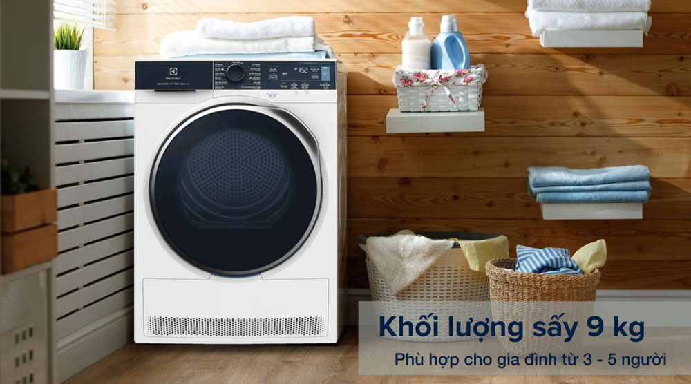 Máy sấy bơm nhiệt Electrolux EDH903R9WB - Hàng chính hãng