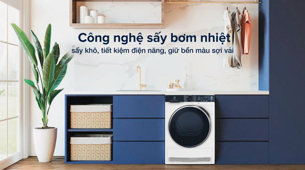 Máy sấy bơm nhiệt Electrolux EDH903R9WB - Hàng chính hãng