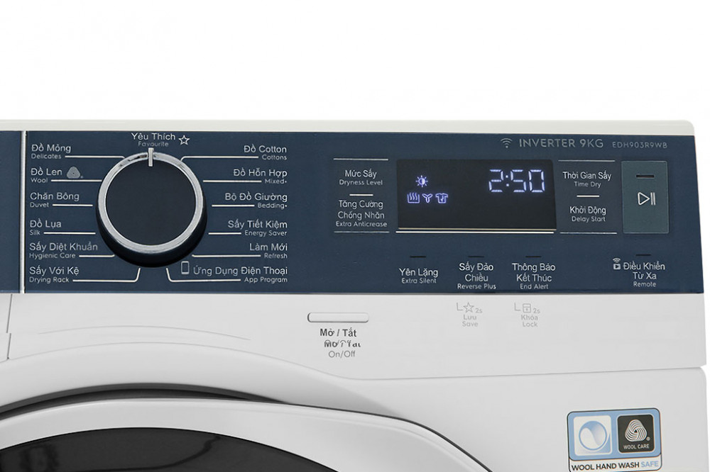 Máy sấy bơm nhiệt Electrolux EDH903R9WB - Hàng chính hãng
