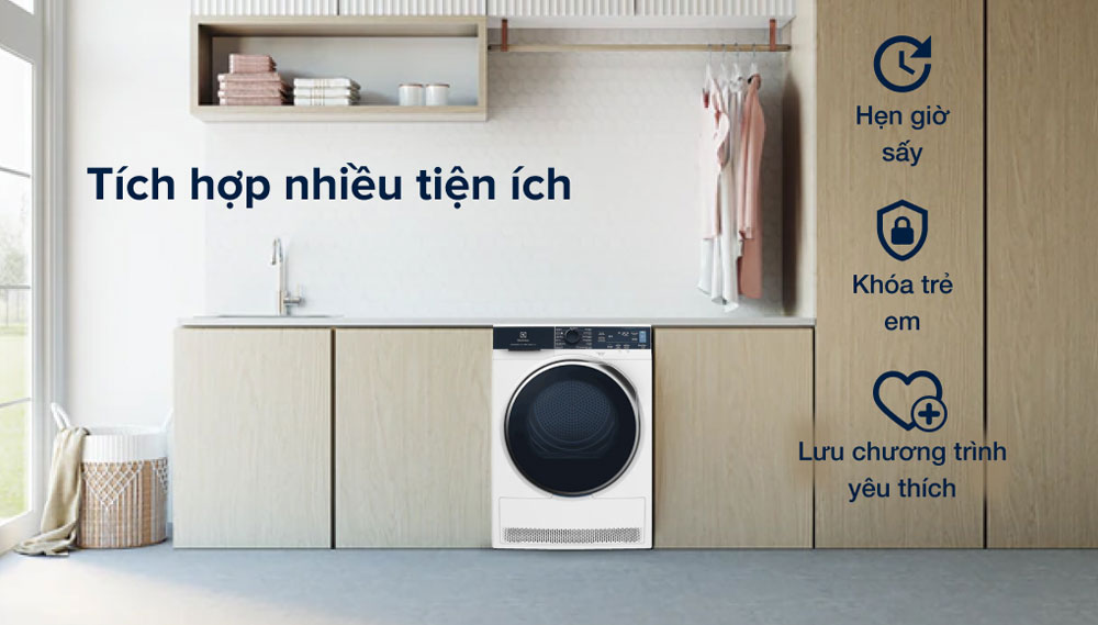 Máy sấy bơm nhiệt Electrolux EDH903R9WB - Hàng chính hãng