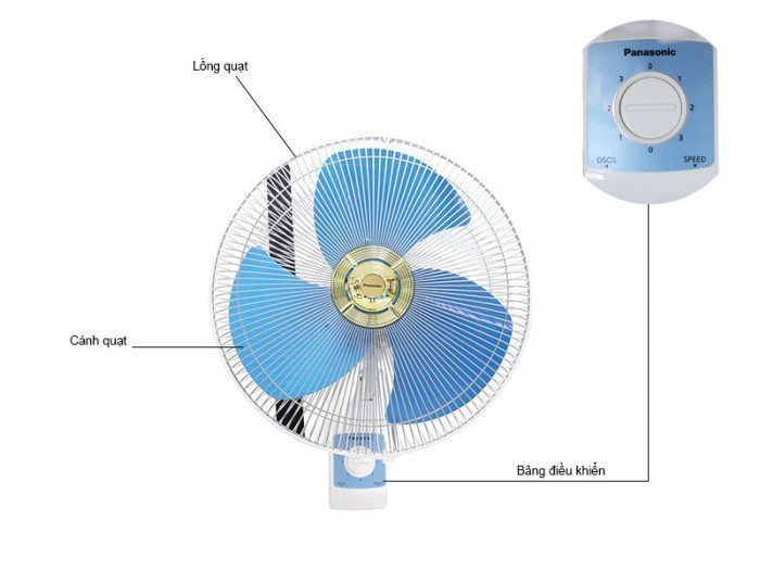 Quạt treo tường Panasonic F-409UB - Hàng chính hãng