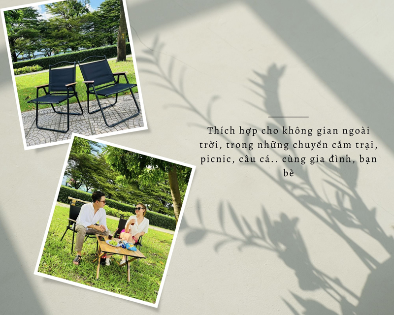 Ghế picnic dã ngoại gấp gọn Sumika K39 - Hàng chính hãng