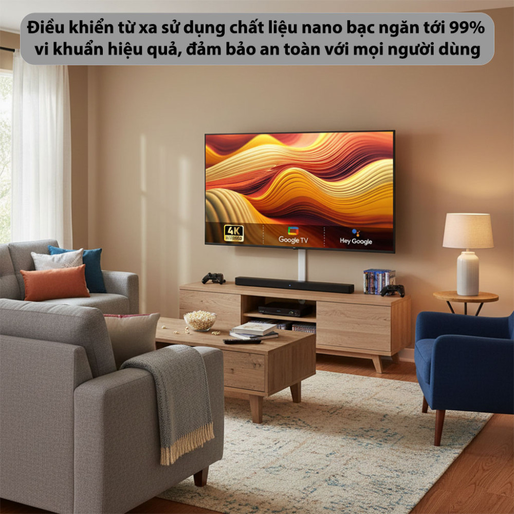 Google TV Coocaa 4K QLED 55Y68-PRO - 55 inch - Hàng chính hãng