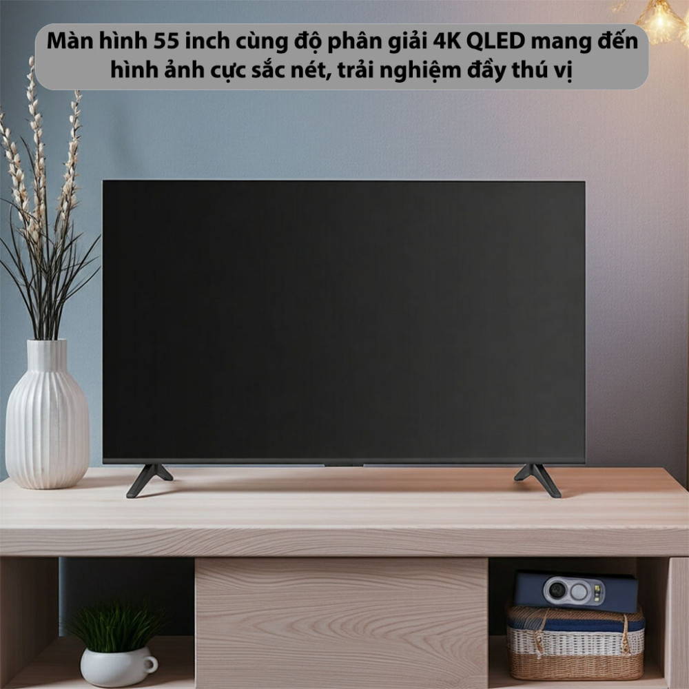 Google TV Coocaa 4K QLED 55Y76 - 55 inch - Hàng chính hãng