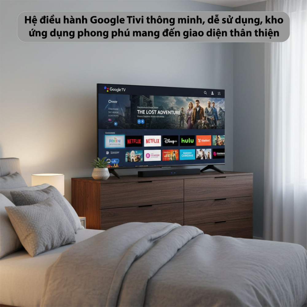 Google TV Coocaa 4K QLED 55Y76 - 55 inch - Hàng chính hãng