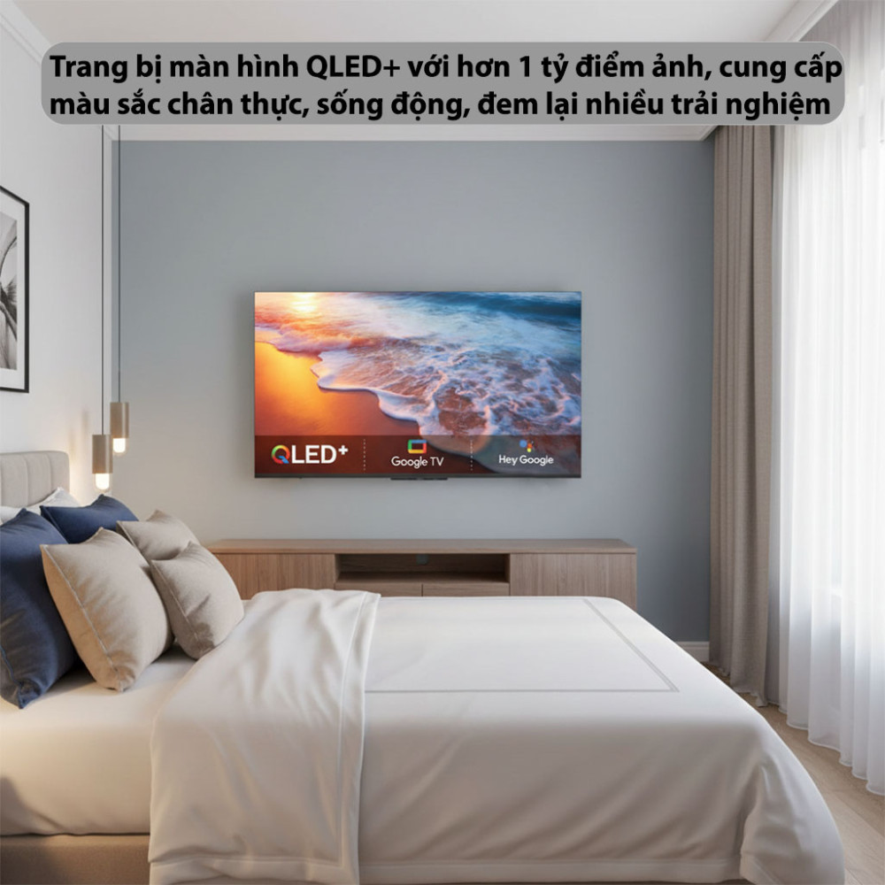 Google TV Coocaa 55Y73-PRO 4K QLED - 55 inch - Hàng chính hãng